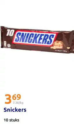 Action Snickers aanbieding