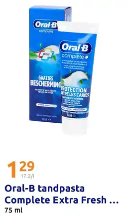 Action Oral-B tandpasta Complete Extra Fresh aanbieding