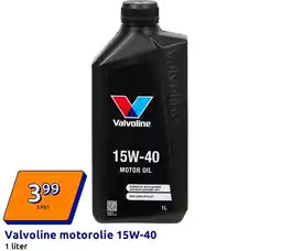 Action Valvoline motorolie 15W-40 aanbieding