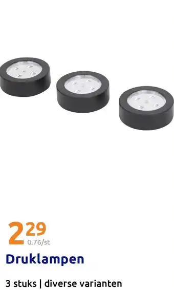 Action Druklampen aanbieding