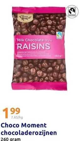 Action Choco Moment chocoladerozijnen aanbieding