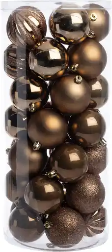 Intratuin Intratuin kerstbal Henson koper D 7 cm 50 stuks aanbieding