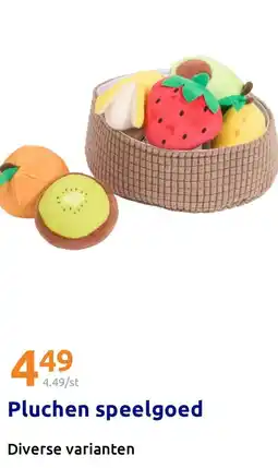 Action Pluchen speelgoed aanbieding