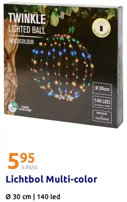 Action Lichtbol Multi-color aanbieding