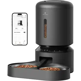 MediaMarkt Petlibro Granary Wifi Dual Food Tray Black Voedsel Dispenser aanbieding