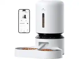 MediaMarkt Petlibro Granary Wifi Dual Food Tray White Voedsel Dispenser aanbieding