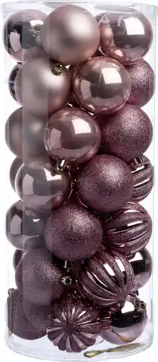 Intratuin Intratuin kerstbal Henson roze D 7 cm 50 stuks aanbieding