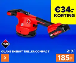 BOUWMAAT Rubi quake energy triller compact aanbieding