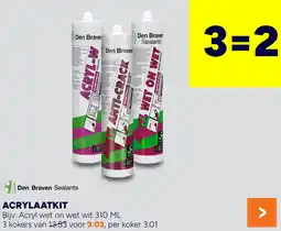 BOUWMAAT Den Braven Sealants Acrylaatkit aanbieding