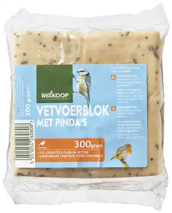 Welkoop Welkoop - Vetblok - Pinda - 300gram aanbieding