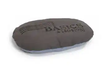 Welkoop Beeztees Basics Ovaal - Hondenkussen - Bruin Grijs - 71 X 50 cm aanbieding