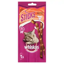 Welkoop Whiskas Sticks - Kattensnack - Rund - 3stuks aanbieding