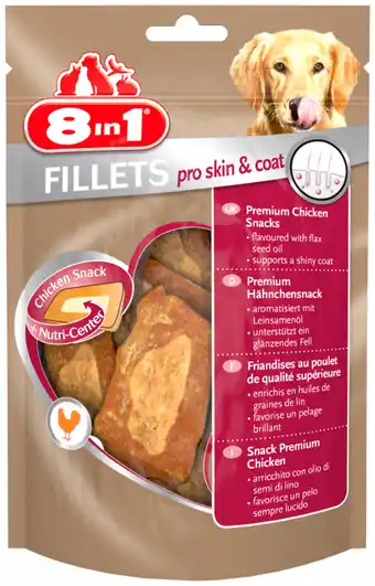 Welkoop 8in1 Fillets Skin & coat - Hondensnack - 19,5cm - 80gram aanbieding