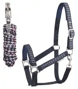 Welkoop Waldhausen Halster en halstertouw Met paniekhaak - Halsterset - Shetlander - Blauw aanbieding
