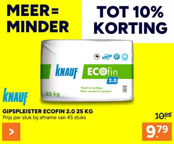 BOUWMAAT Knauf Gipspleister ecofin 2.0 aanbieding