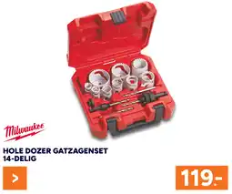 BOUWMAAT Milwaukee Hole dozer gatzagenset aanbieding