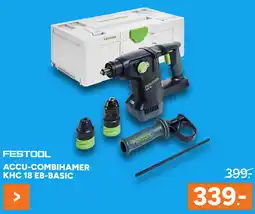BOUWMAAT Festool Accu-combihamer KHC 18 EB-BASIC aanbieding