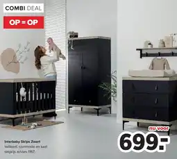 Baby-Dump Interbaby Strips Zwart aanbieding