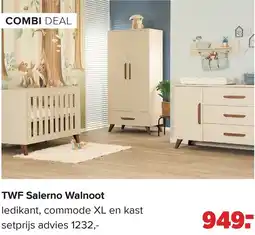Baby-Dump TWF Salerno Walnoot aanbieding