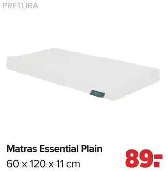 Baby-Dump Pretura Matras Essential Plain aanbieding