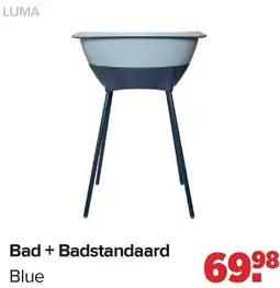 Baby-Dump Luma Bad + Badstandaard Blue aanbieding
