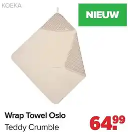Baby-Dump Koeka Wrap Towel Oslo Teddy Crumble aanbieding