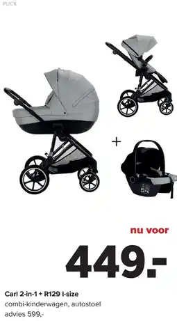 Baby-Dump Puck Carl 2-in-1 + R129 I-size aanbieding