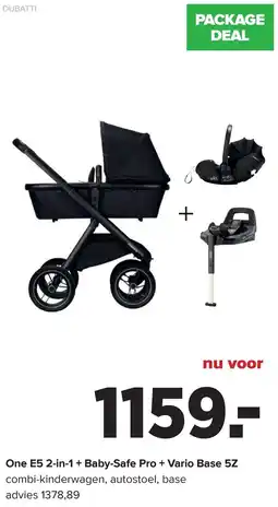 Baby-Dump Dubatti One E5 2-in-1+ Baby-Safe Pro + Vario Base 5Z aanbieding