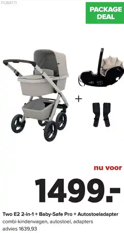 Baby-Dump Dubatti Two E2 2-in-1 + Baby-Safe Pro + Autostoeladapter aanbieding