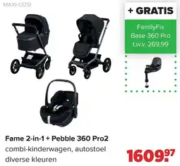 Baby-Dump Maxi-cosi Fame 2-in-1 + Pebble 360 Pro2 aanbieding