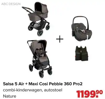 Baby-Dump Abc design Salsa 5 Air + Maxi Cosi Pebble 360 Pro2 aanbieding