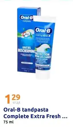 Action Oral-B tandpasta Complete Extra Fresh + Mouthwash aanbieding