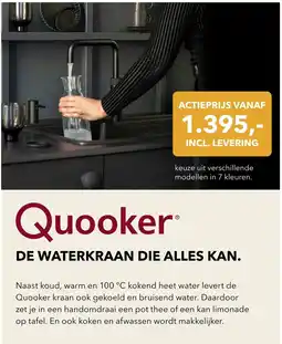 Sijben Quooker DE WATERKRAAN DIE ALLES KAN aanbieding