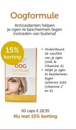 De Rode Pilaren Oogformule aanbieding
