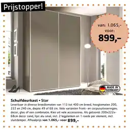 Sijben Schuifdeurkast • Star aanbieding