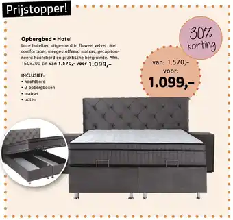 Sijben Opbergbed • Hotel aanbieding