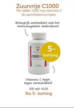 De Rode Pilaren Zuurvrije C1000 aanbieding