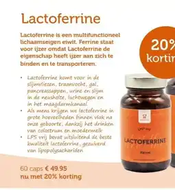 De Rode Pilaren Lactoferrine aanbieding