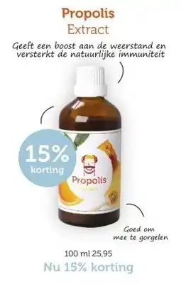 De Rode Pilaren Propolis Extract aanbieding