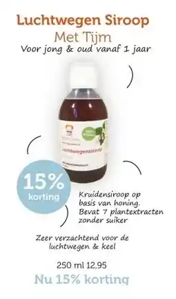 De Rode Pilaren Luchtwegen Siroop Met Tijm aanbieding