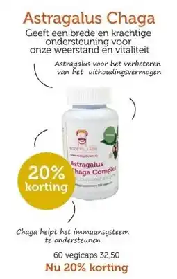 De Rode Pilaren Astragalus Chaga aanbieding