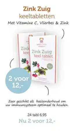 De Rode Pilaren Zink Zuig keeltabletten aanbieding