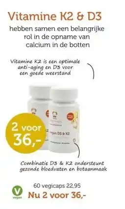 De Rode Pilaren Vitamine K2 & D3 aanbieding