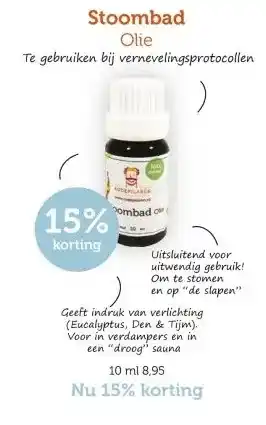 De Rode Pilaren Stoombad Olie aanbieding