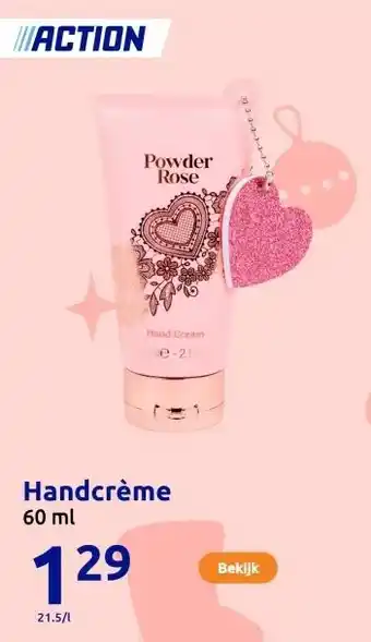 Action Handcrème aanbieding