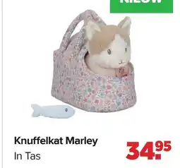 Baby-Dump Knuffelkat Marley In Tas aanbieding