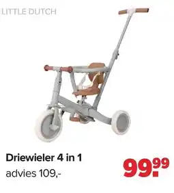 Baby-Dump Driewieler 4 in 1 aanbieding