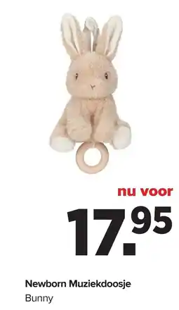 Baby-Dump Newborn Muziekdoosje Bunny aanbieding