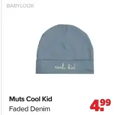 Baby-Dump Muts Cool Kid Faded Denim aanbieding