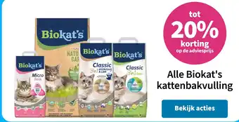 Plein.nl Alle Biokat's kattenbakvulling aanbieding